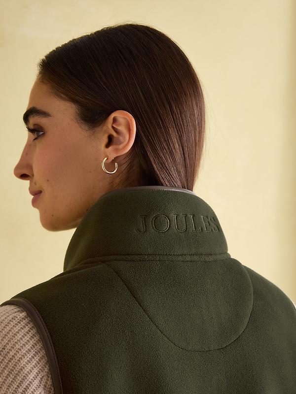 Joules Women's Heritage Fleece Gilet - Khaki Image 10