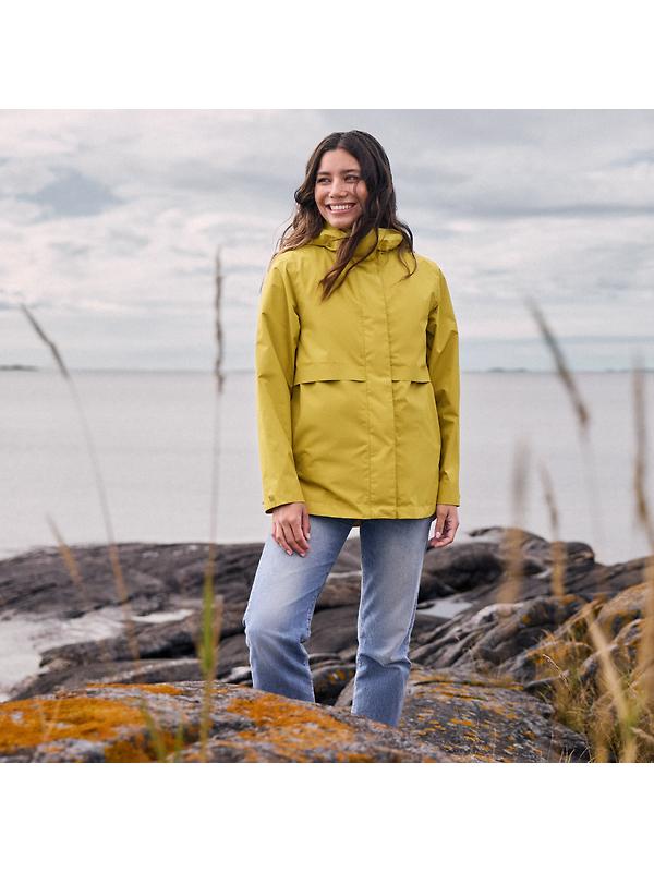 Didriksons Women's Elsa Waterproof Jacket - Yellow Pollen Image 3