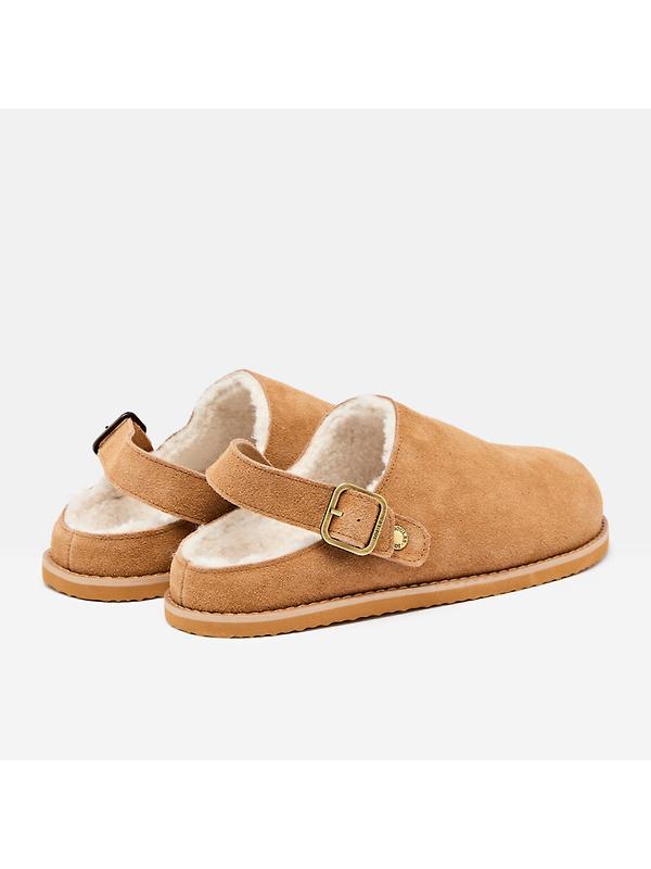 Joules Women's Hampden Clog Shoes - Chestnut Brown Image 3