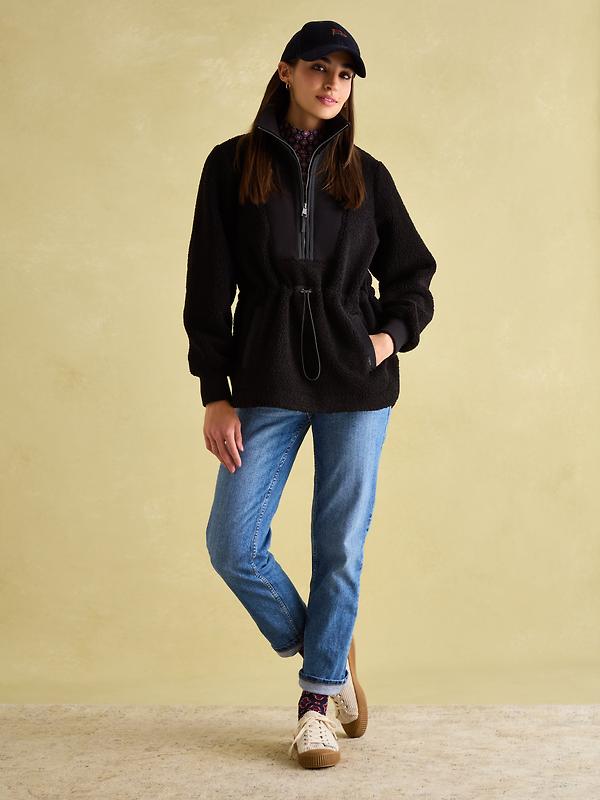 Joules Women's Thurleston Quarter Zip Fleece - Black Image 12