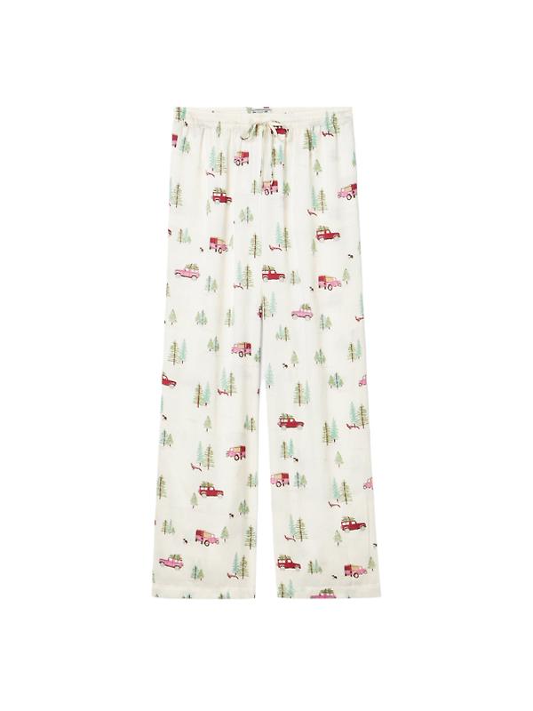 Joules Women's Bonnie Satin Pyjama Set - Cream/Land Rover Image 7