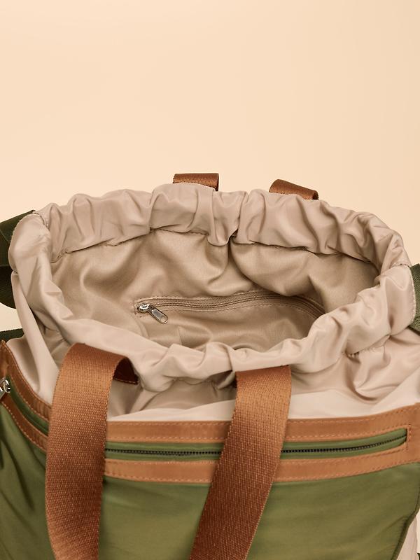Joules Women's Peplow Rucksack / Backpack - Khaki Green Image 5