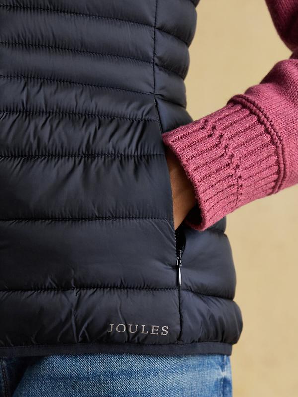 Joules Women's Kenley Showerproof Padded Gilet - Navy Image 6
