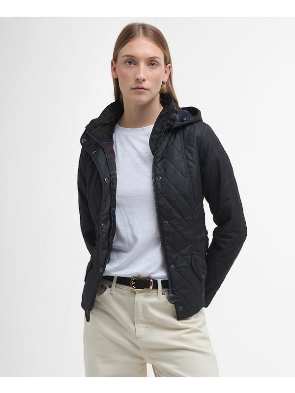 Barbour Women's Millfire Quilted Jacket - Black Image 2