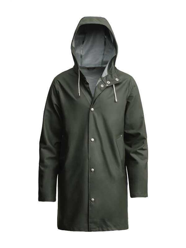 Stutterheim Stockholm Lightweight Raincoat - Green Image 1