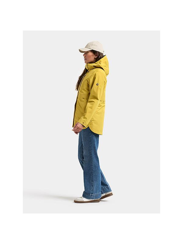 Didriksons Women's Elsa Waterproof Jacket - Yellow Pollen Image 6