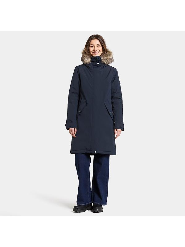 Didriksons Women's Erna Parka - Dark Night Blue Image 3