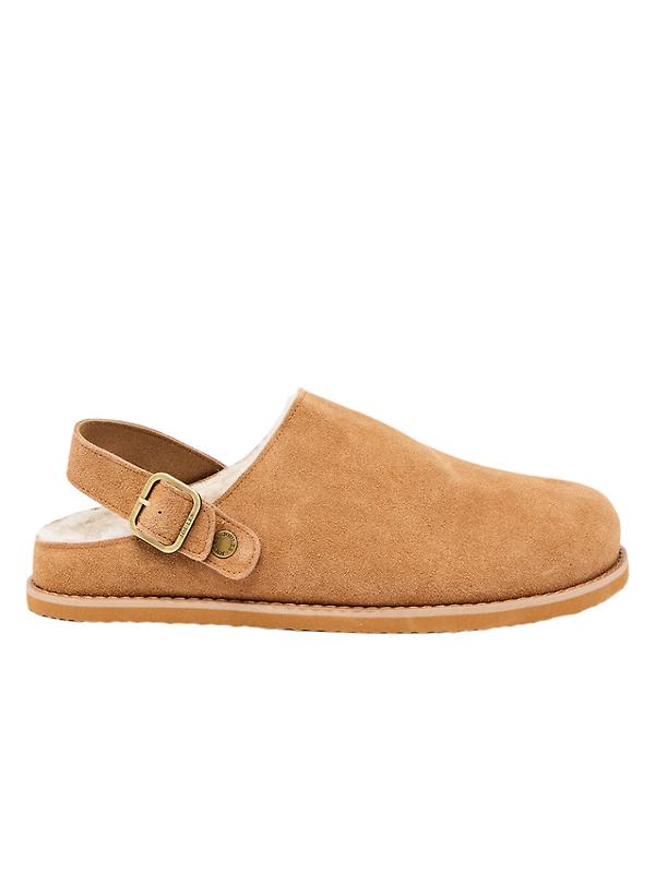 Joules Women's Hampden Clog Shoes - Chestnut Brown Image 1