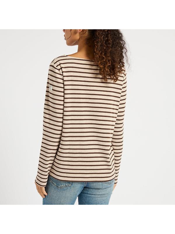 Joules Women's Harbour Long Sleeve Top - Neutral Stripe Image 4