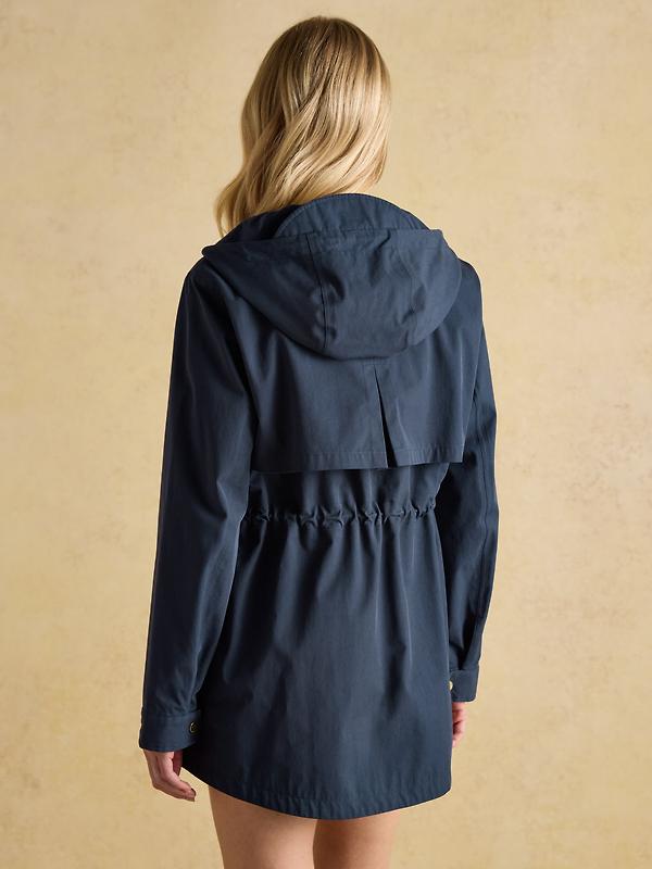 Joules Women's Portwell Waterproof Raincoat - Navy Blue Image 3