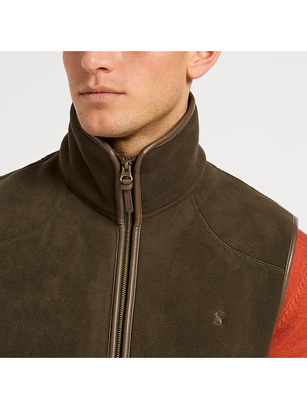 Joules Men's Heritage Fleece Gilet - Green Image 3