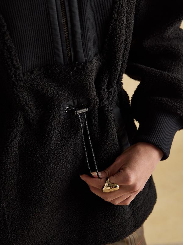 Joules Women's Thurleston Quarter Zip Fleece - Black Image 6