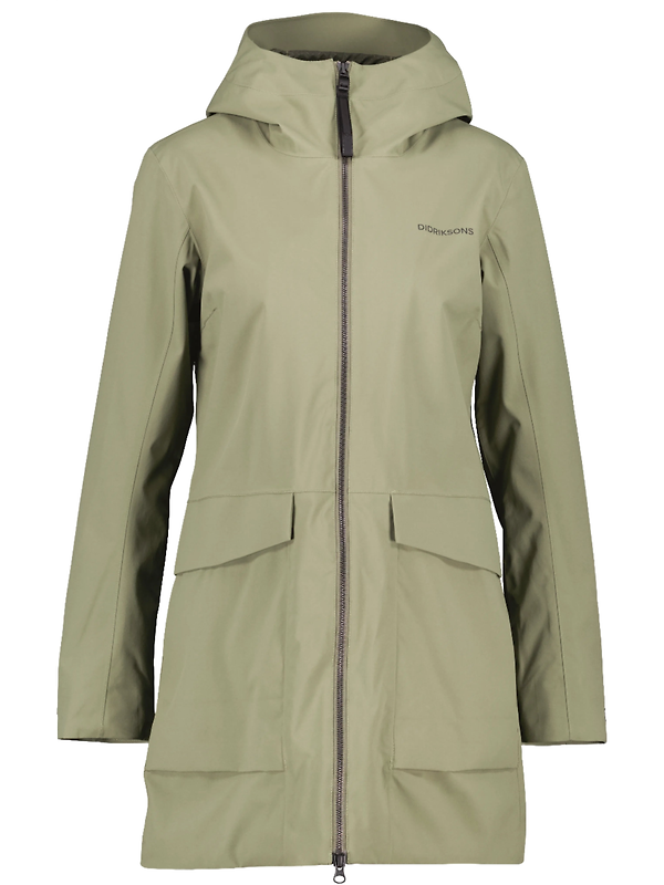 Didriksons Women's Folka Parka - Dusty Olive Image 1