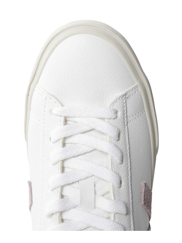 VEJA Women's Campo Leather Sneaker - White Babe Image 7