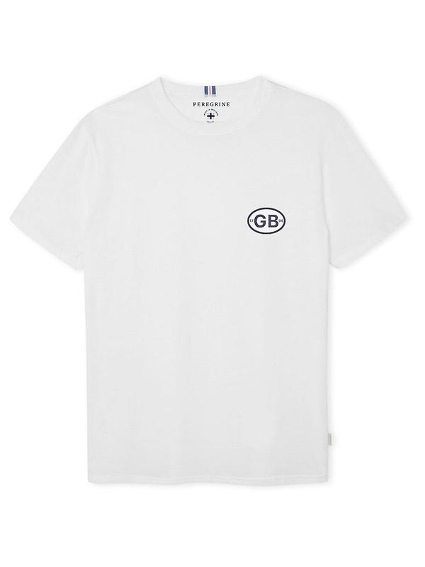 Peregrine Men's Made In England GB Graphic T-Shirt - White Image 1