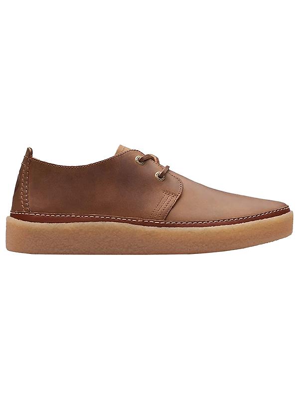 Clark Men's Clarkwood Low Leather Shoe - Beeswax Leather Image 1