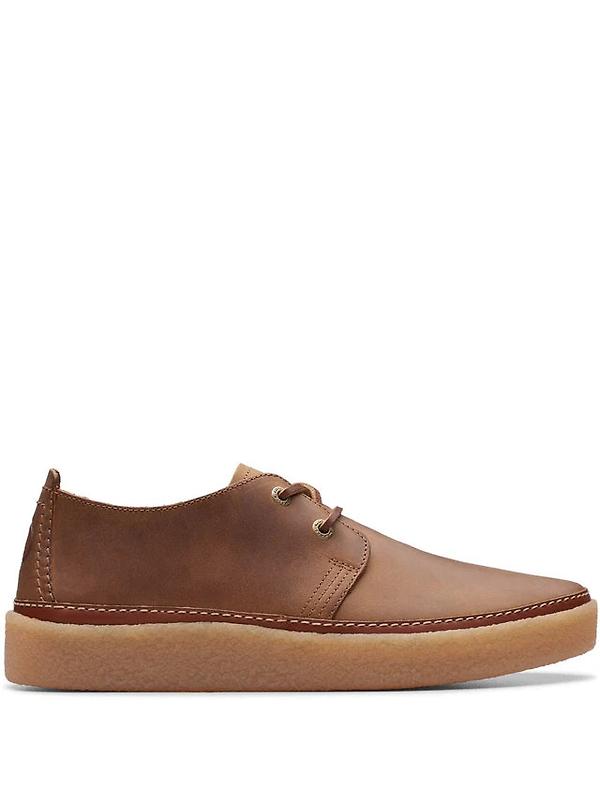 Clark Men's Clarkwood Low Leather Shoe - Beeswax Leather Image 1