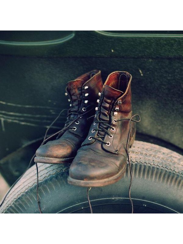 Red Wing Iron Ranger 6" Boot Harness Leather - Amber - Style 8111 Image 11