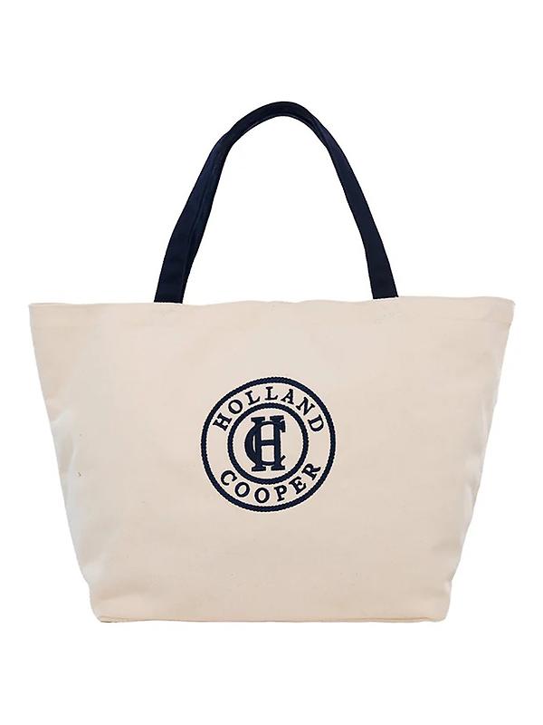 Holland Cooper Women's Classic Shopper - Ecru Navy Product Image