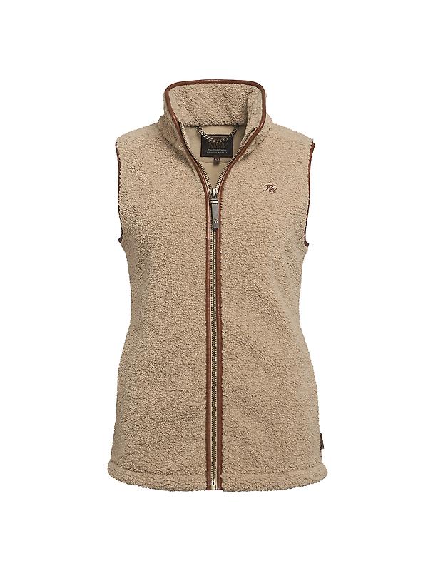Holland Cooper Women's Country Fleece Gilet - Natural Borg Product Image