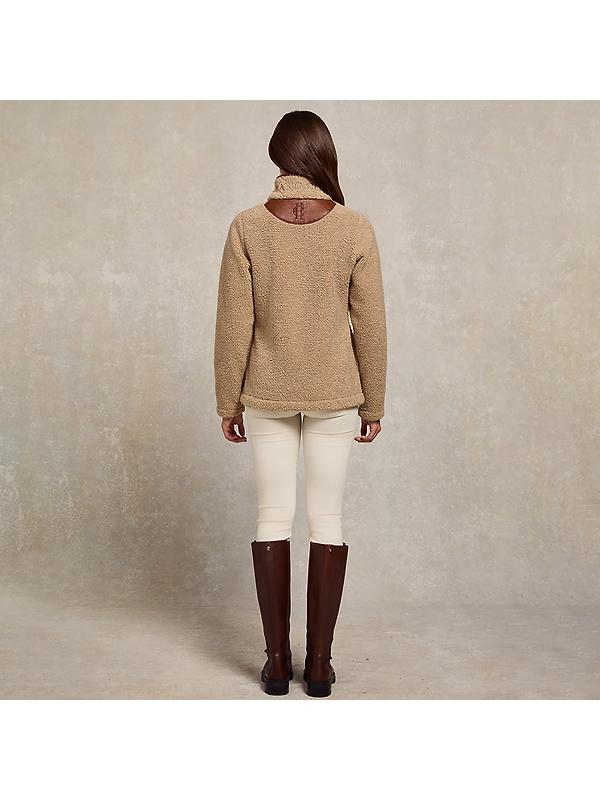 Holland Cooper Women's Country Fleece Jacket - Natural Borg Image 3