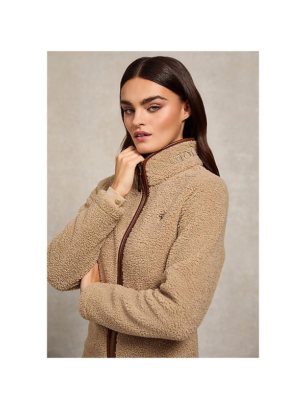 Holland Cooper Women's Country Fleece Jacket - Natural Borg Image 5