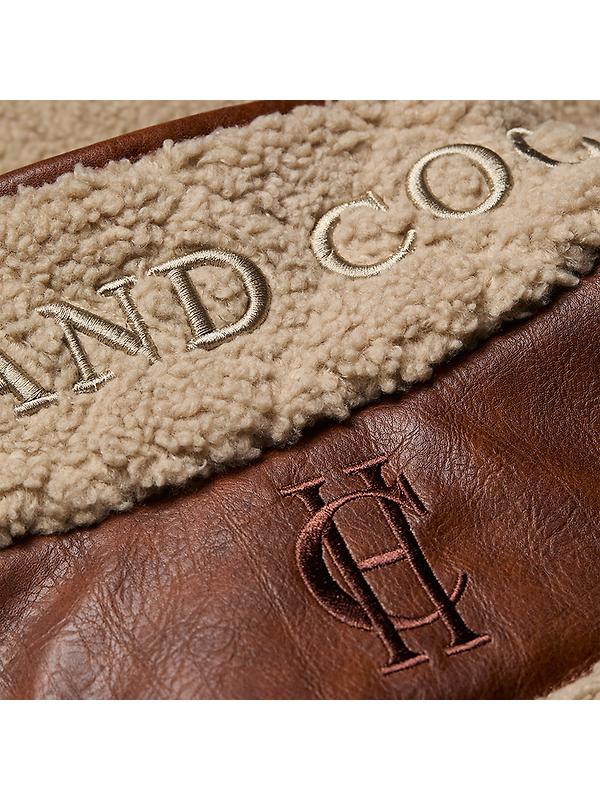 Holland Cooper Women's Country Fleece Jacket - Natural Borg Image 7