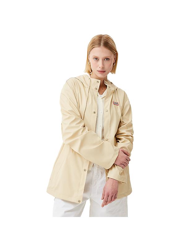 Hunter Unisex Downpour Izzy Pu Hooded Jacket - Gravel Product Image