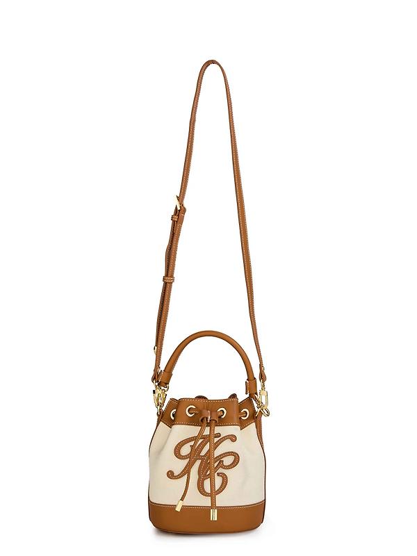 Holland Cooper Women's Amalfi Bucket Bag - Tan Canvas Image 6
