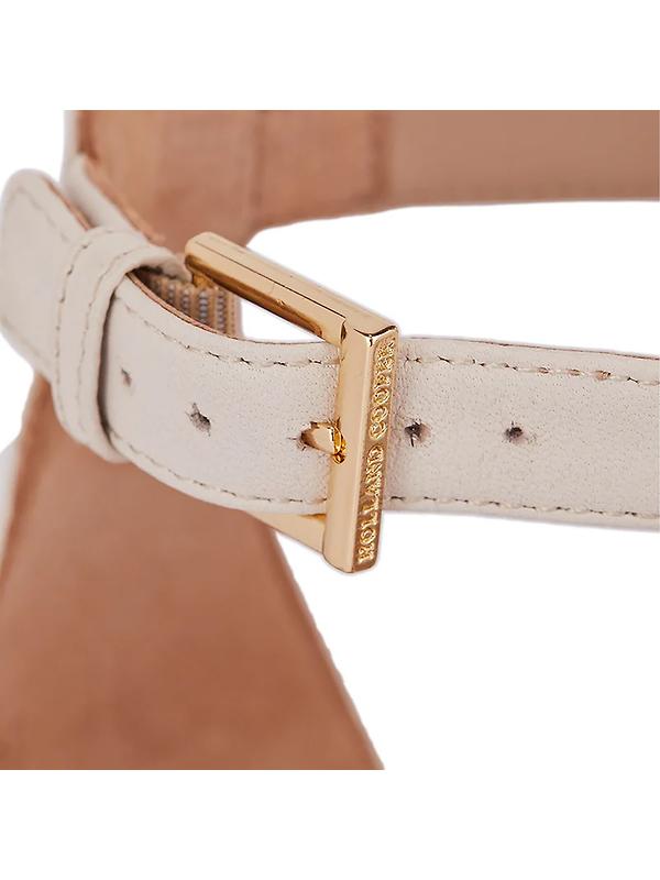 Holland Cooper Women's St Lucia Espadrille Wedge Sandals - Cream Leather Image 6