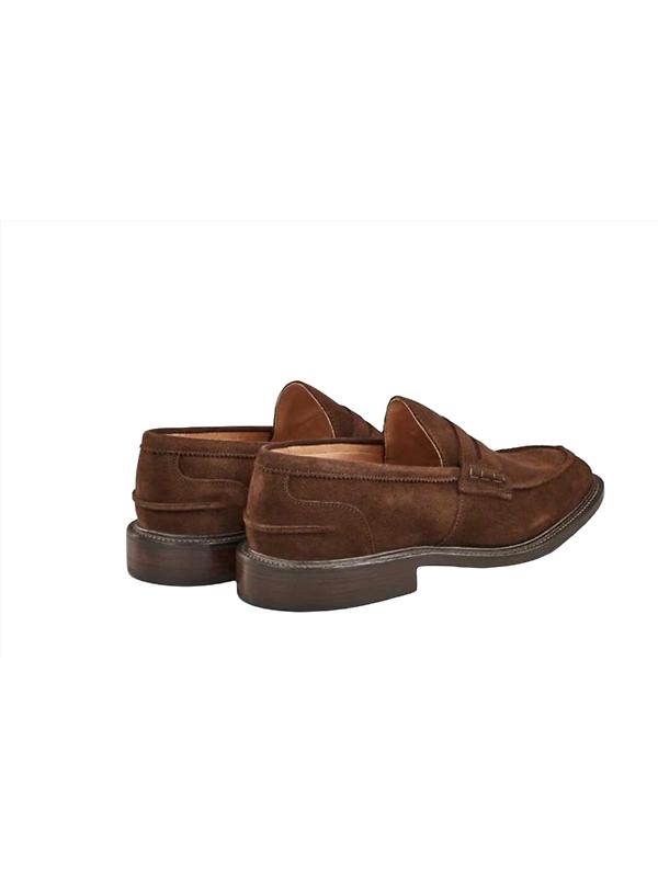 Tricker’s James Penny Loafer – Chocolate Suede Image 4