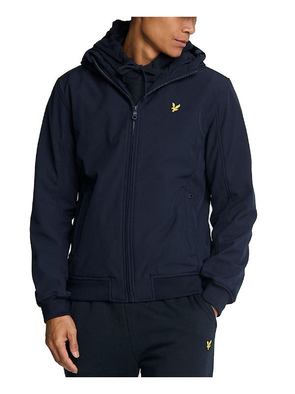 Lyle & Scott Men's Fleece Back Softshell Jacket - Dark Navy Product Image