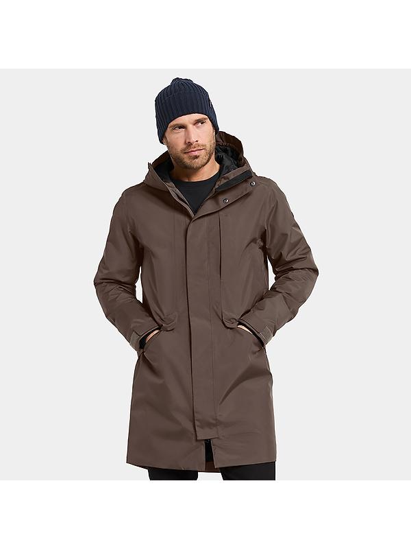 Didriksons Men's Kenny Parka - Mocha Brown Image 2