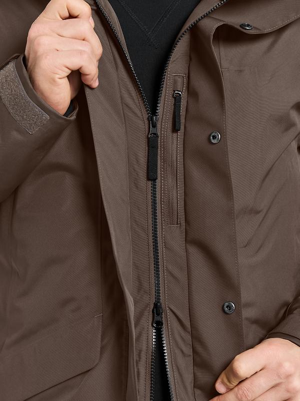 Didriksons Men's Kenny Parka - Mocha Brown Image 10