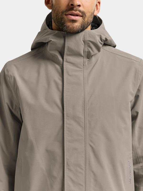 Didriksons Men's Logan Waterproof Jacket - Ash Brown Image 10