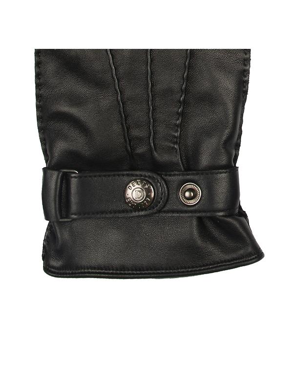 Dents Men's Tetbury Handsewn Three-Point Wool and Cashmere Blend-Lined Leather Gloves - Black Image 4