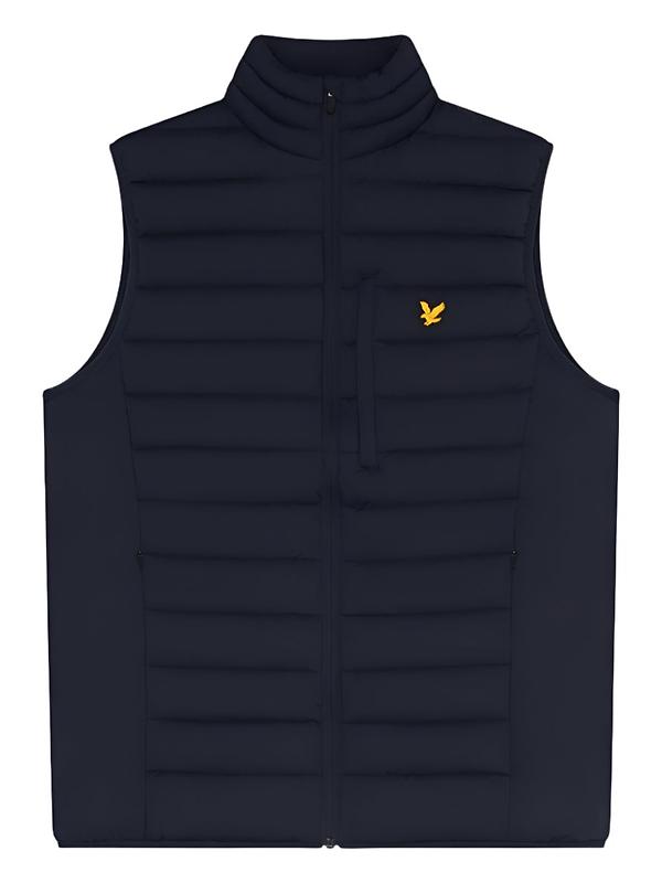 Lyle & Scott Men's Stretch Lightweight Quilted Gilet - Dark Navy Image 1