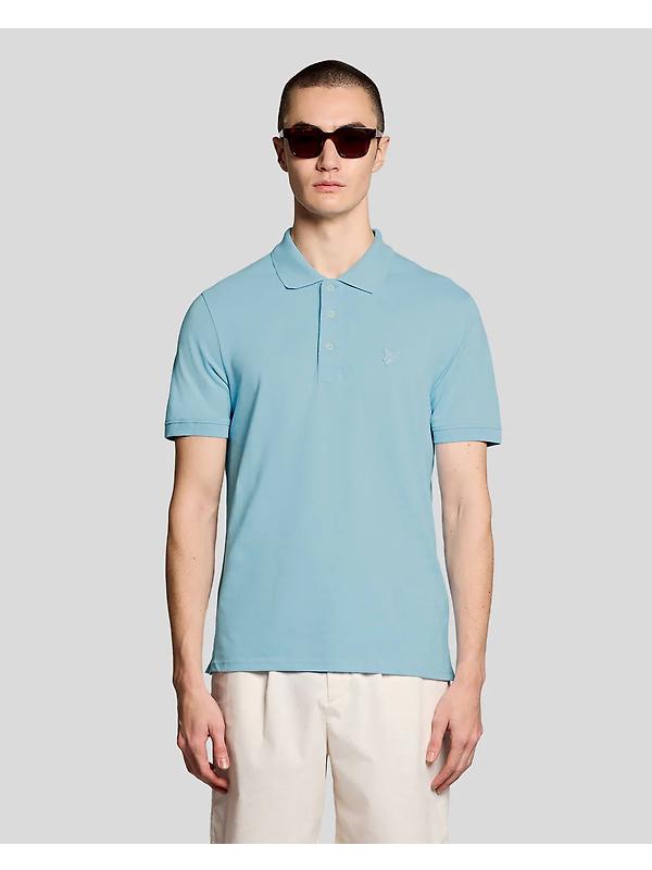 Lyle & Scott Men's Superfine Polo Shirt - Airy Blue Image 2