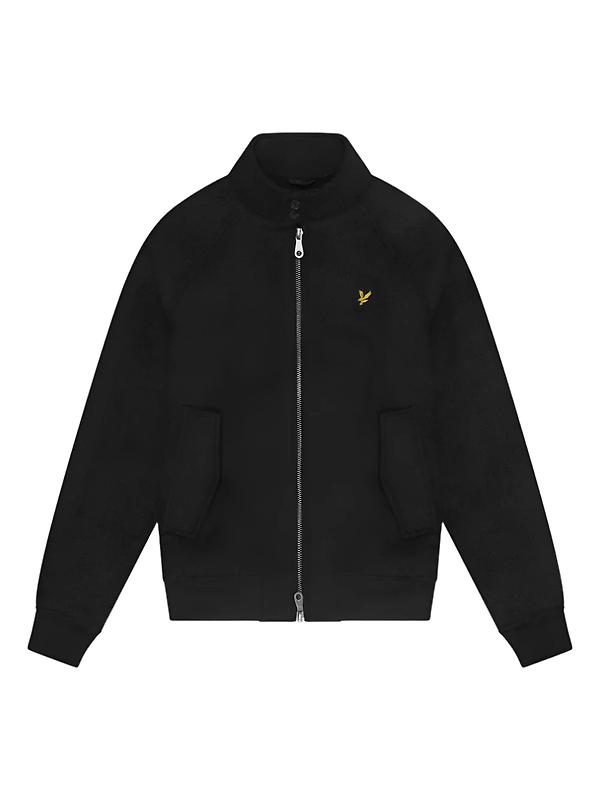 Lyle & Scott Men's Double Face Wool Harrington - Jet Black Product Image