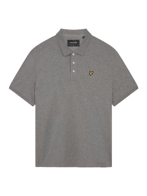 Lyle & Scott Men's Plain Polo Shirt - Mid Grey Marl Image 5
