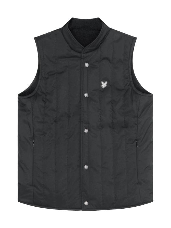 Lyle & Scott Men's Premium Reversible Quilted Gilet - Lacquer Image 5