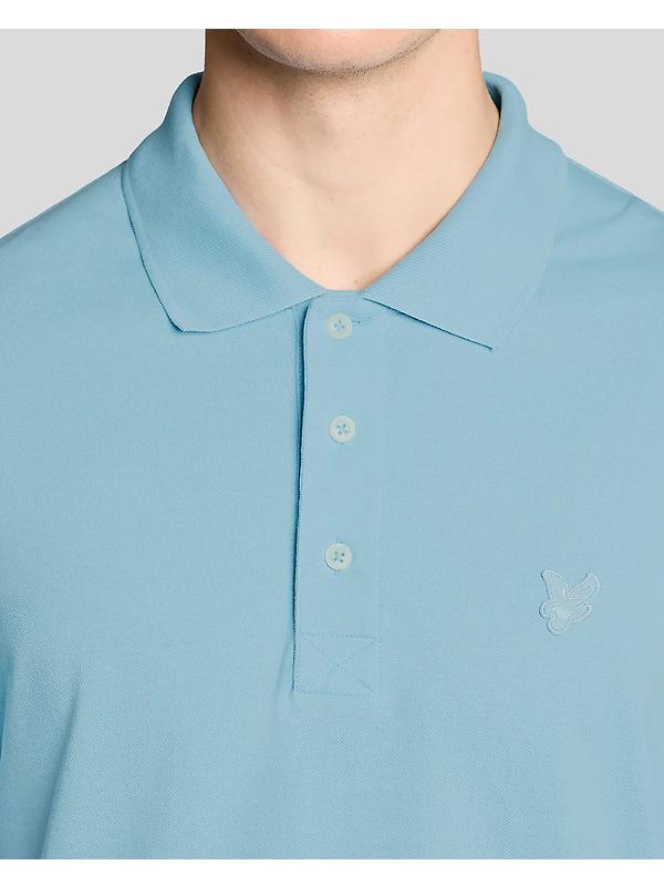 Lyle & Scott Men's Superfine Polo Shirt - Airy Blue Image 4
