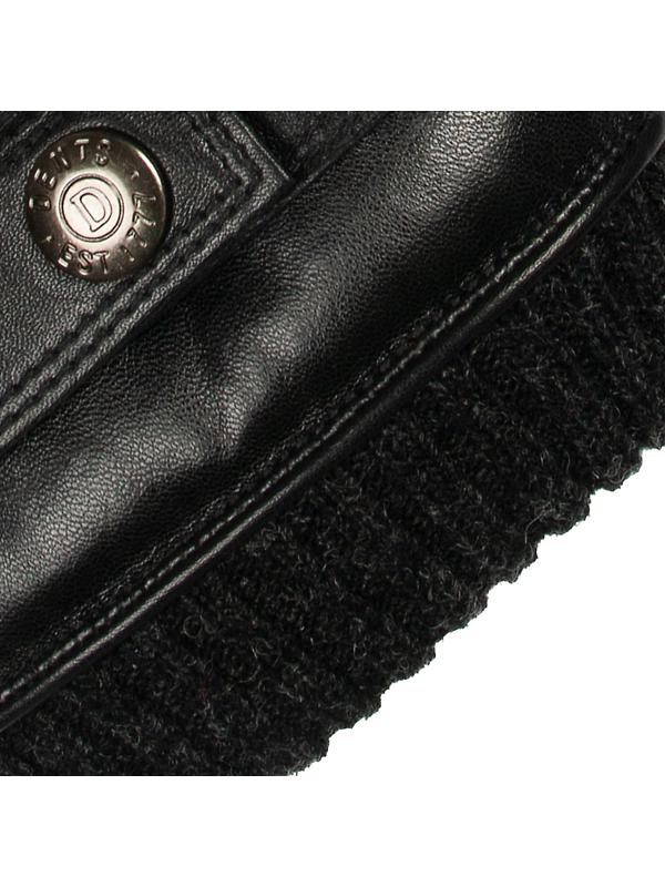 Dents Men's Skipton Water-Resistant Faux Fur-Lined Leather Gloves - Black Image 10