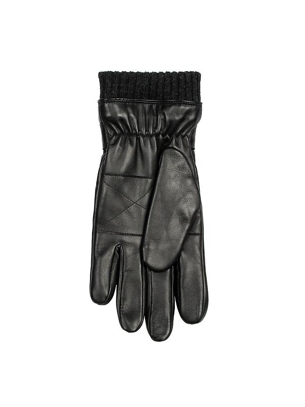 Dents Men's Skipton Water-Resistant Faux Fur-Lined Leather Gloves - Black Image 5