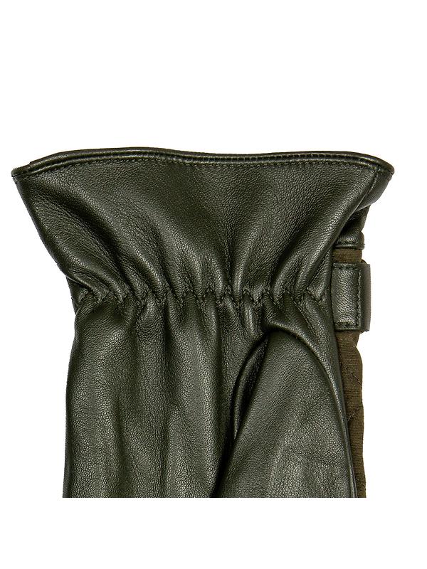 Dents Men's Bruton Touchscreen Water-Resistant Fleece-Lined Leather Gloves - Olive Image 8