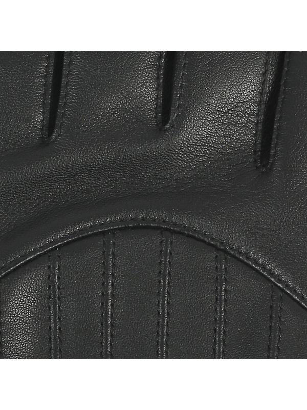 Dents Men’s Sherborne Touchscreen Wool Blend-Lined Leather Gloves - Black/Grey Image 9