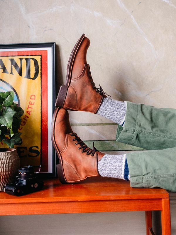 Red Wing Men's Blacksmith 6" Boot Rough & Tough Leather - Copper - Style 3343 Image 9