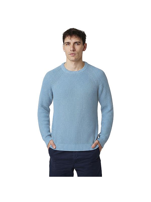 Peregrine Men's Harry Cotton Jumper - Ocean Image 1