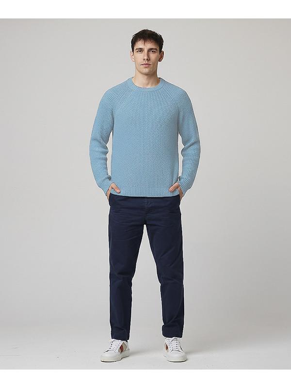 Peregrine Men's Harry Cotton Jumper - Ocean Image 6