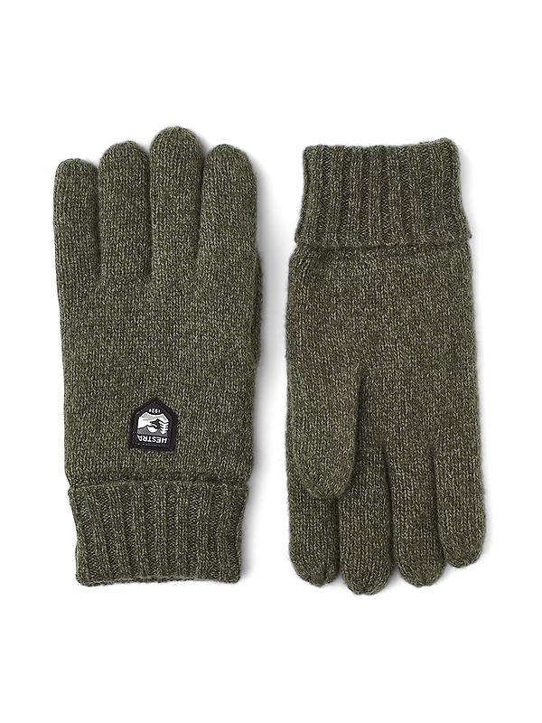 Hestra Basic Wool Knitted Gloves - Olive Product Image